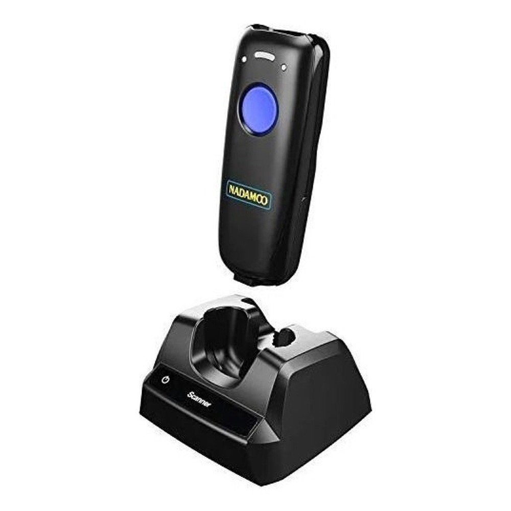 NADAMOO Wireless 2D Barcode Scanner Bluetooth 2.4GHz with Charging Base